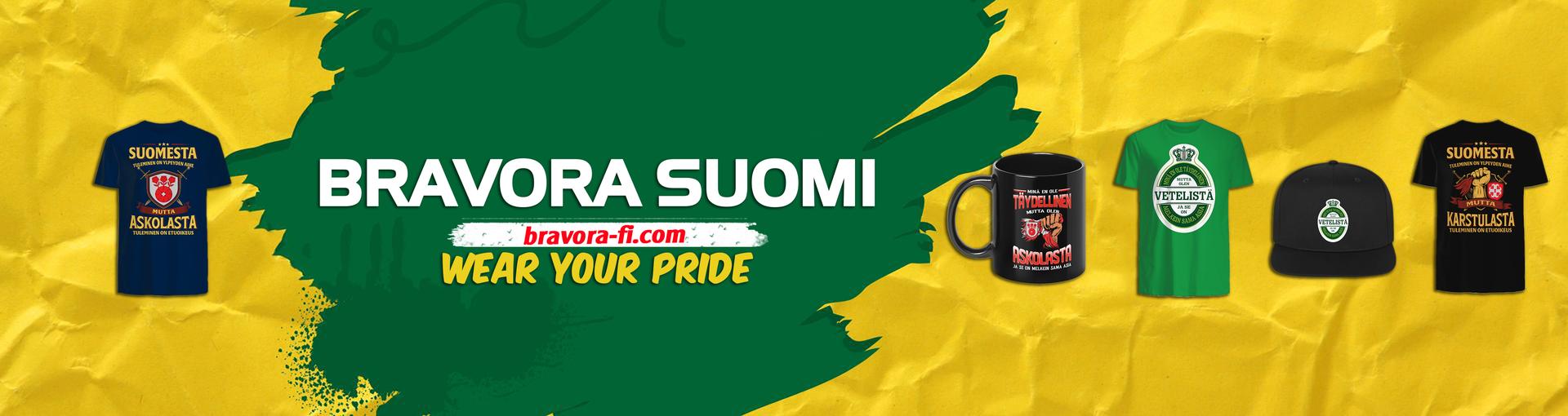 Banner for Bravora Suomi Wear Your Pride